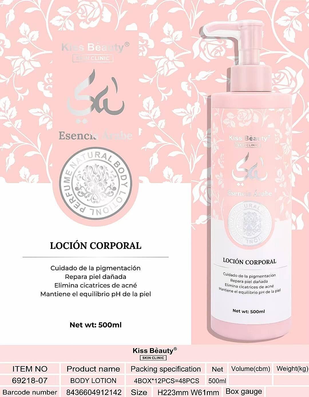 Loción Corporal Esencia Árabe 500 ml – Kiss Beauty