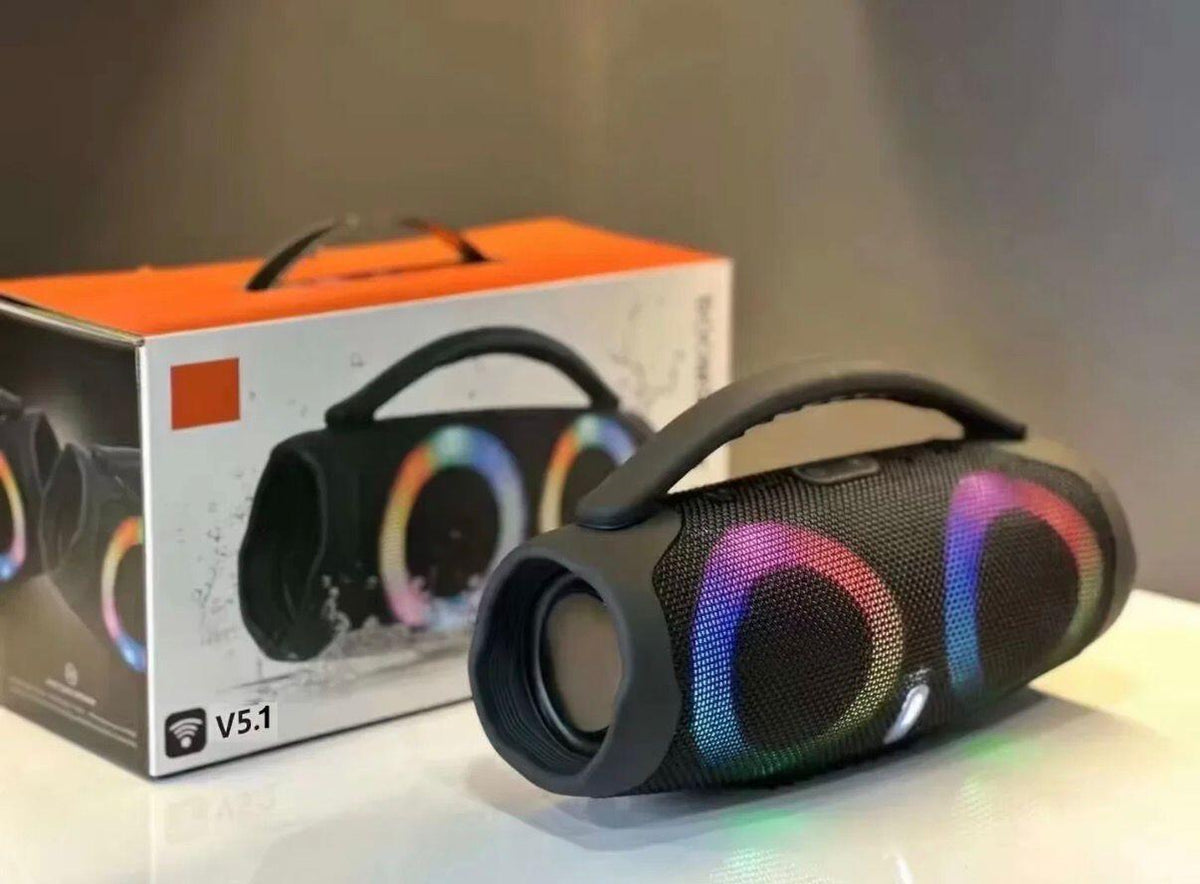 Altavoz Bluetooth Portátil Box 3 V5.1 con Luces LED RGB