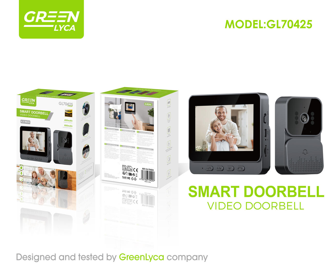 Timbre inteligente Green Lyca GL70425