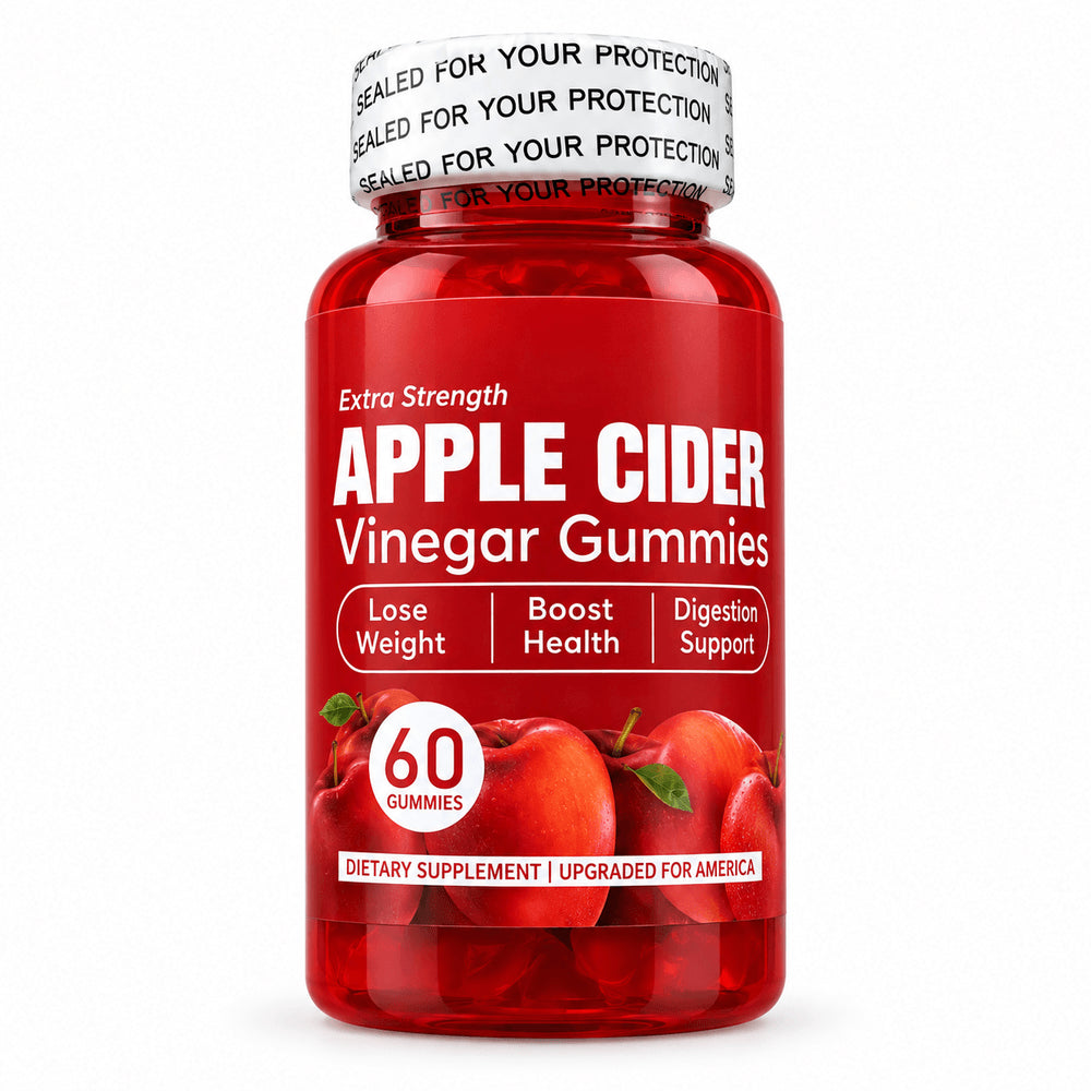 Gomitas de Vinagre de Manzana Extra Fuerza (Apple Cider Vinegar Gummies) - 60 gomitas