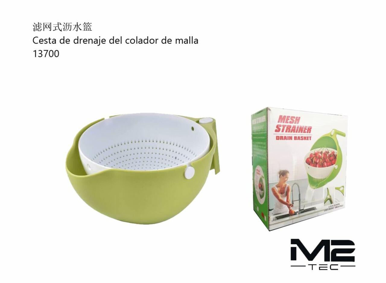 Colador de Malla para Lavar Fruta y Verdura Práctico y Resistente