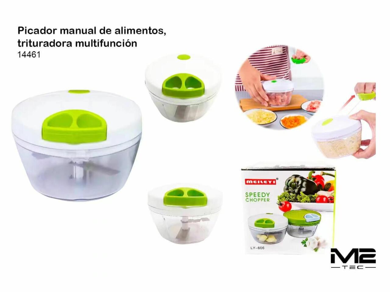 Picador Manual de Alimentos Multifunción