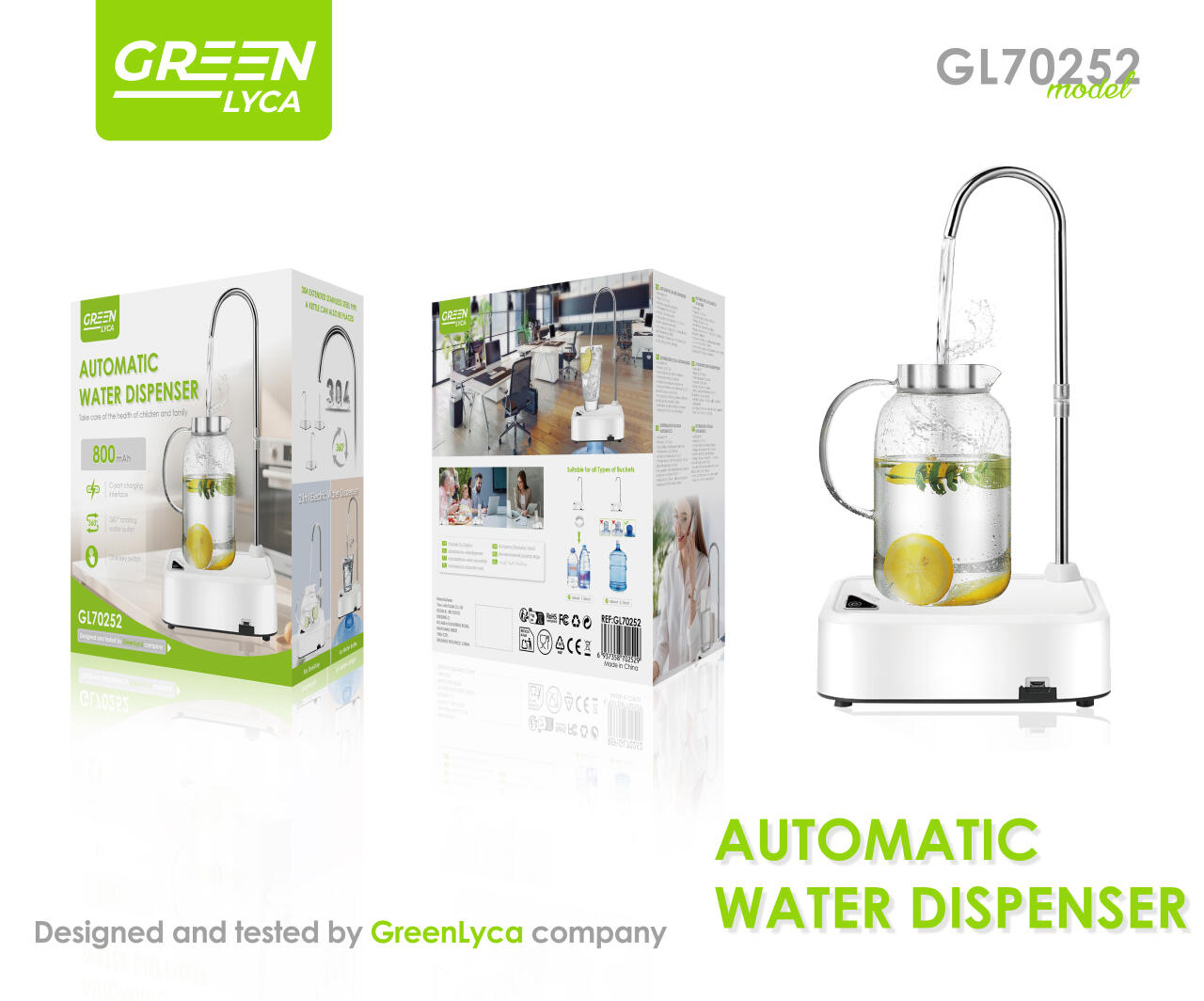 Dispensador de agua electrico Green Lyca