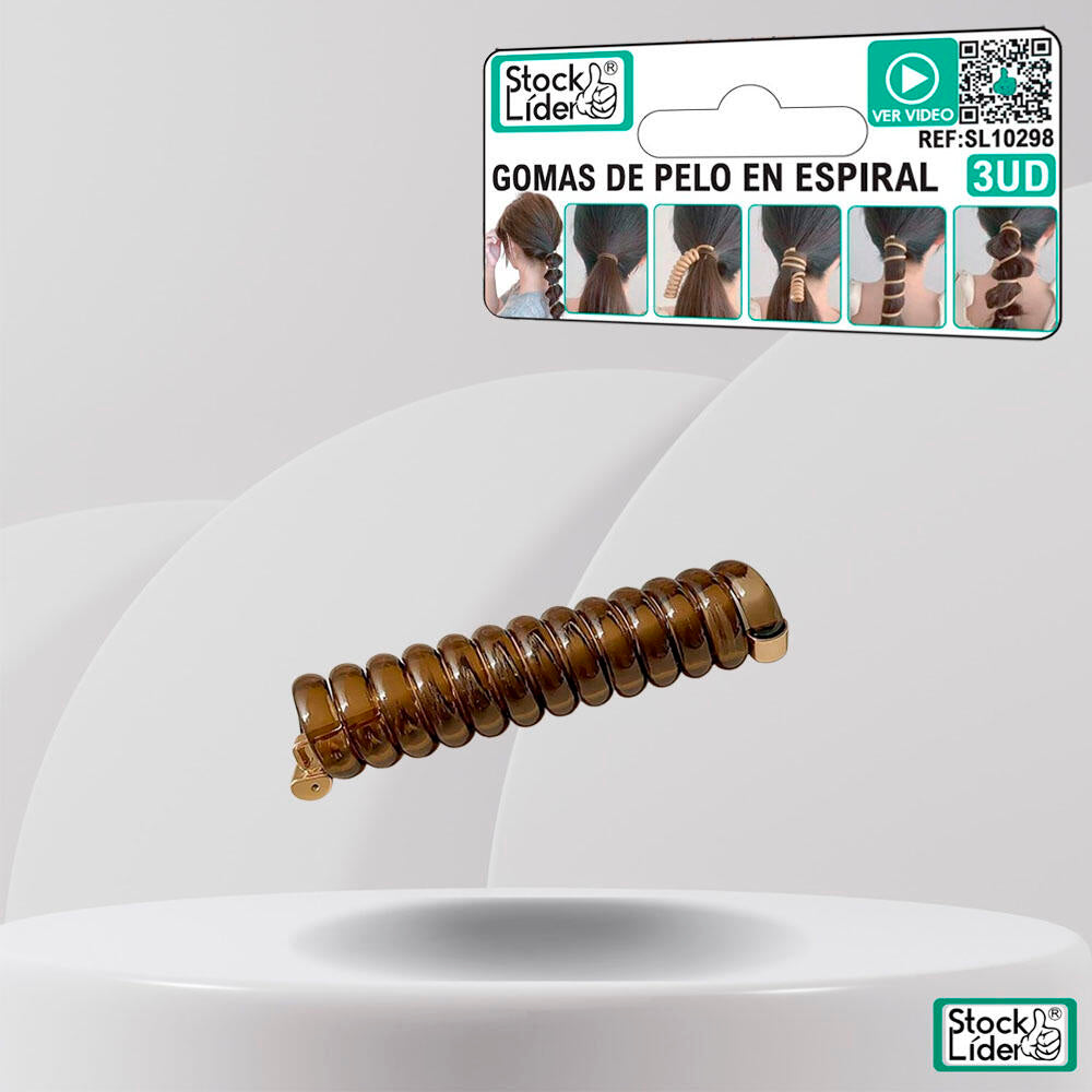 Gomas de pelo en espiral