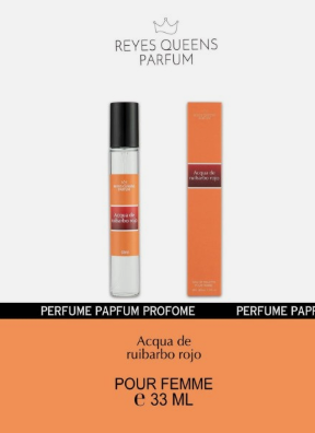 Perfume Eau de Toilette Acqua de Ruibarbo Rojo Pour Femme 33ml – Frescura Sofisticada para la Mujer Moderna
