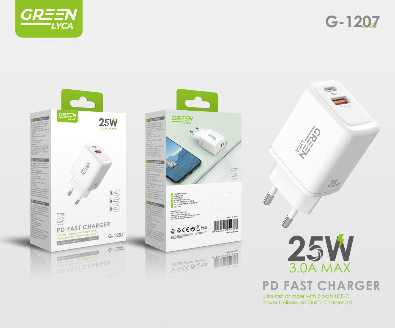 Cargador 25W PD