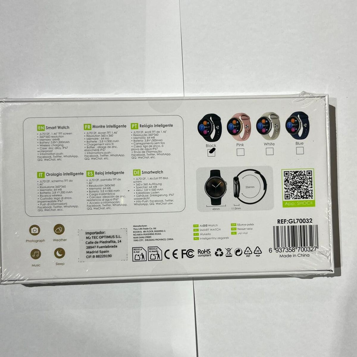 Smartwatch Multifuncional con Notificaciones y Estilo Moderno – Salud, Conectividad y Diseño en tu Muñeca