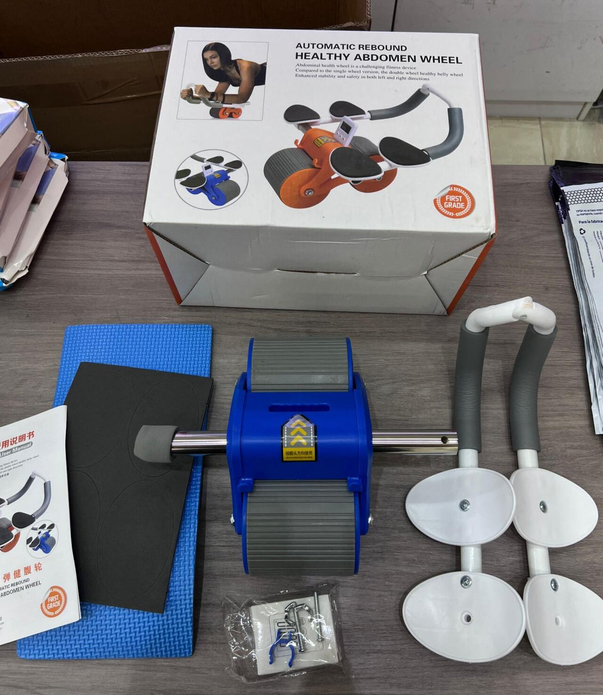 Rodillo de Entrenamiento para Abdominales con Soporte para Codos – Potencia tu Core con Estabilidad y Seguridad