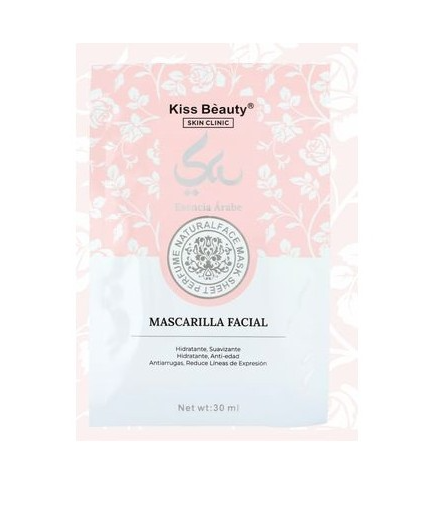 Mascarilla Facial Essence Árabe Kiss Beauty 30 ml (hidratación intensa y luminosidad natural) 1UNIDAD