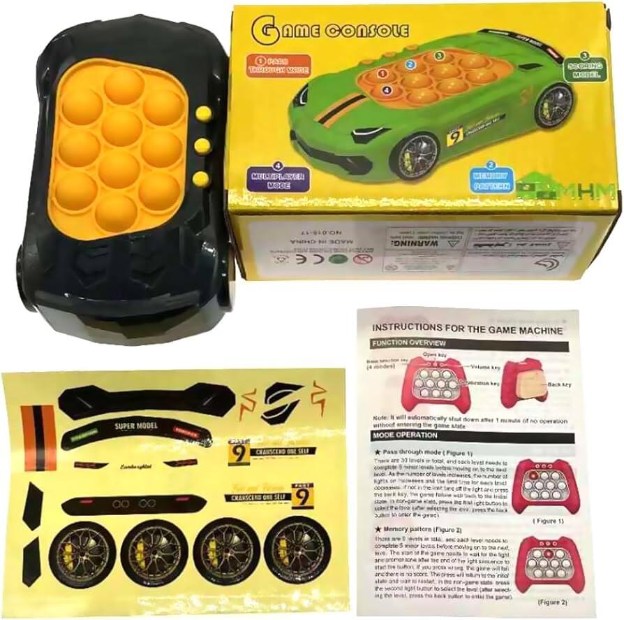 Juego De Memoria Pop It Up Antiestres Coche
