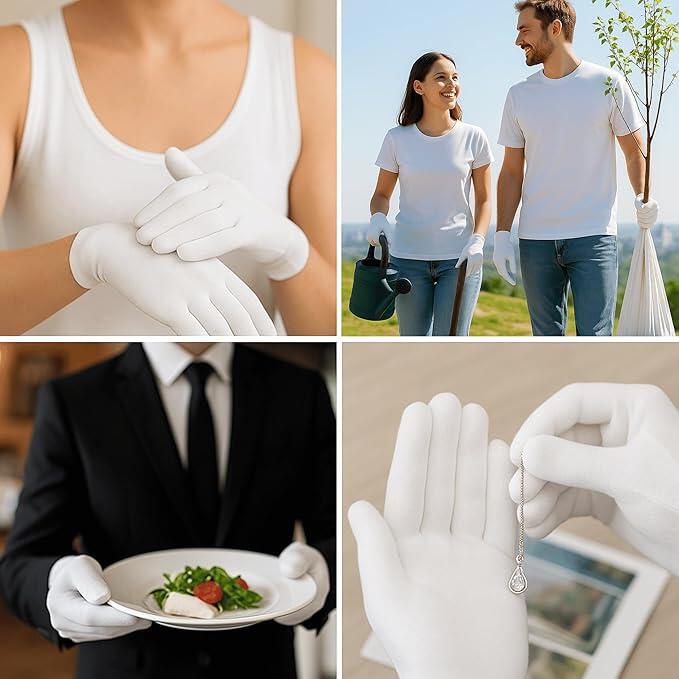 Guantes blancos