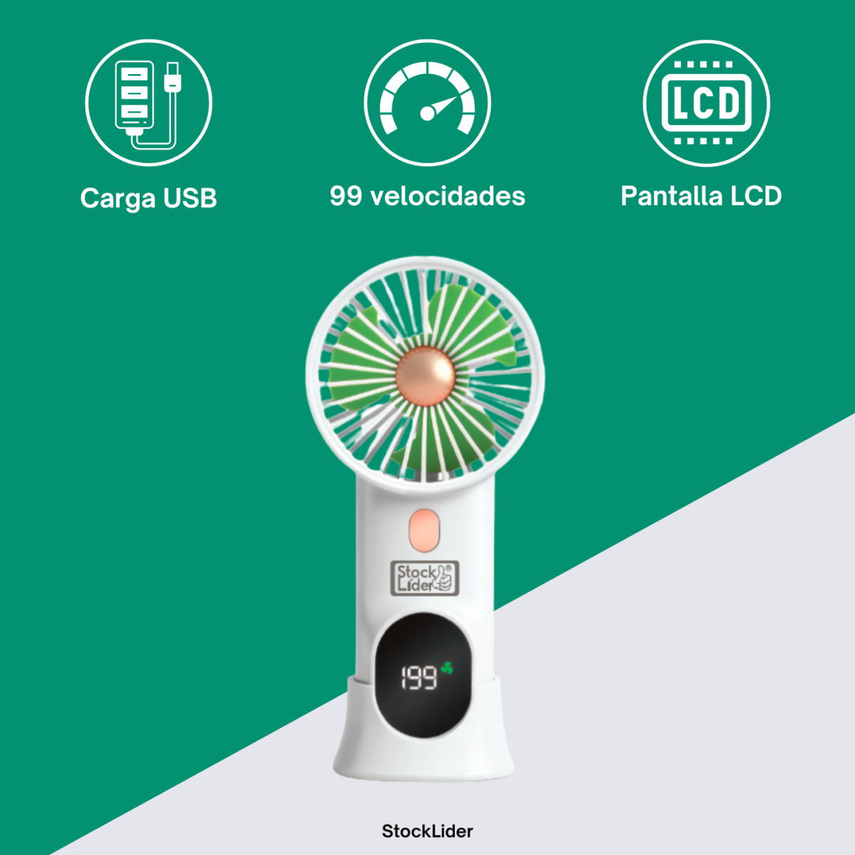 Ventilador portátil con base