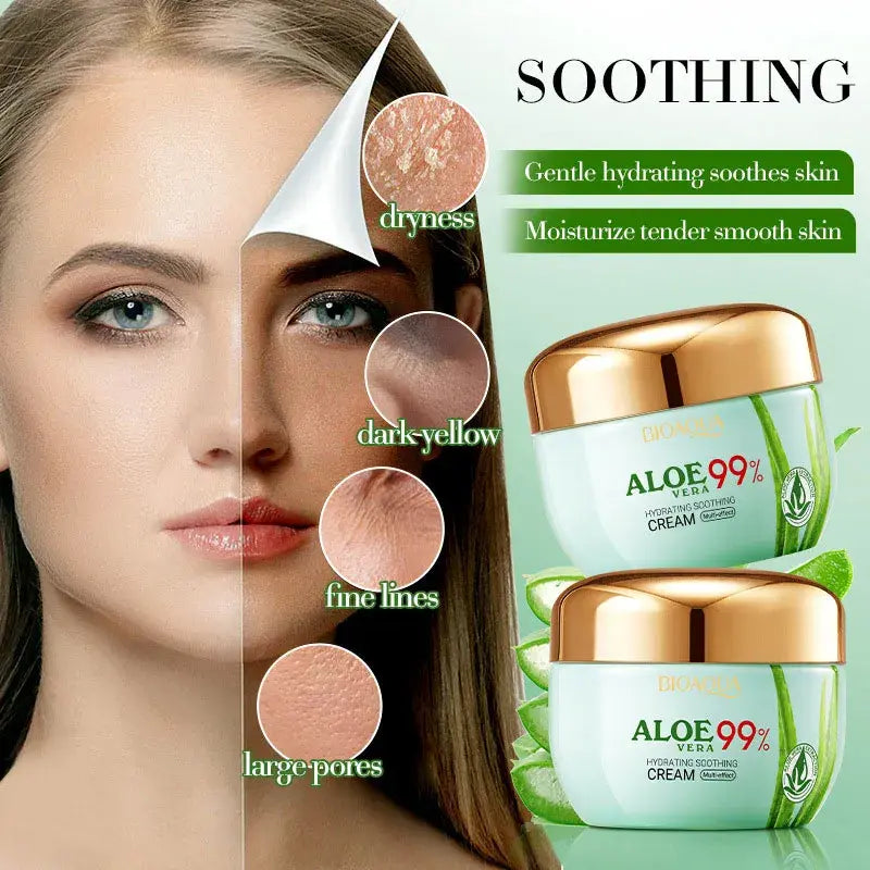 Crema Hidratante y Calmante de Aloe Vera 99% Bioaqua (50g)