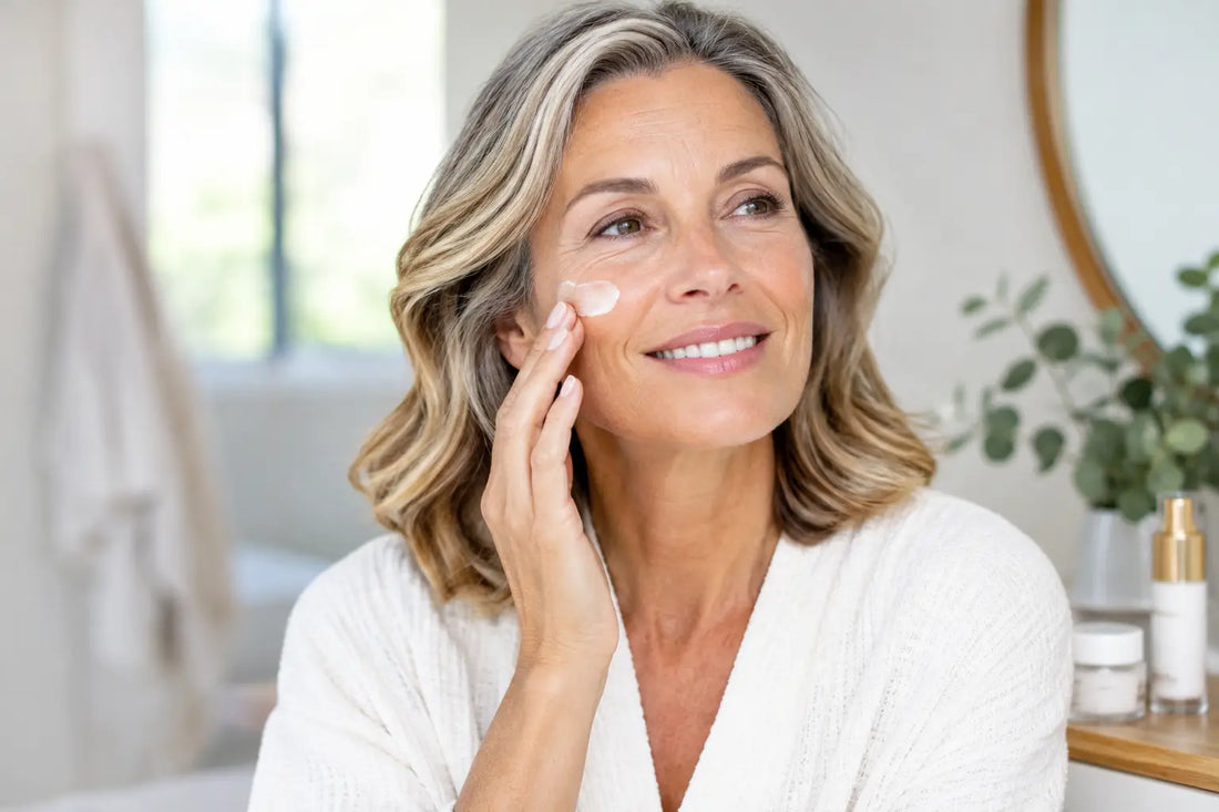 Cuidado facial en menopausia para piel cómoda
