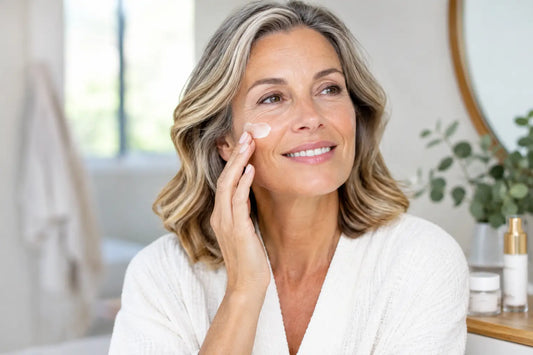 Cuidado facial en menopausia para piel cómoda