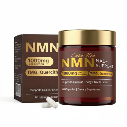 Cata-Kor Suplemento NMN - Suplemento NAD 4 en 1 con quercetina | TMG | Resveratrol - Alternativa NMNH -