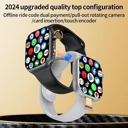 Smartwatch CD20 con ranura SIM para llamadas independientes.
