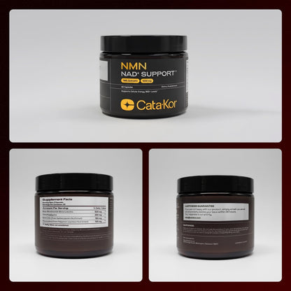 Cata-Kor Suplemento NMN - Suplemento NAD 4 en 1 con quercetina | TMG | Resveratrol - Alternativa NMNH -