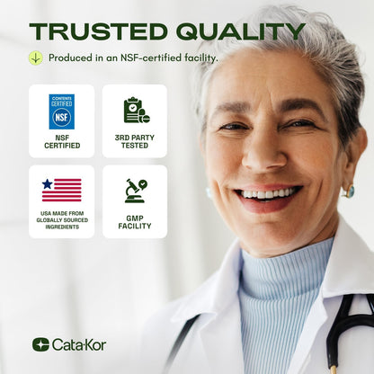 Cata-Kor Suplemento NMN - Suplemento NAD 4 en 1 con quercetina | TMG | Resveratrol - Alternativa NMNH -