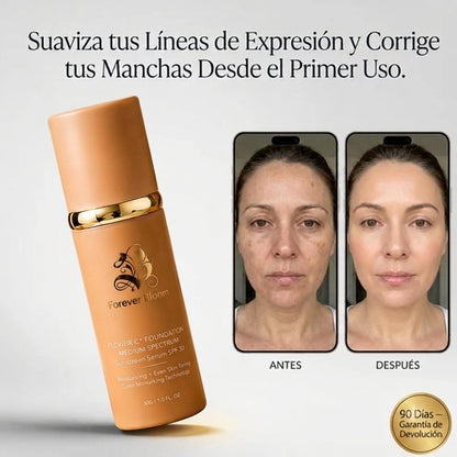 Base Espectral Media 4 en 1 – Impermeable, Larga Duración, SPF50 y Cobertura Total