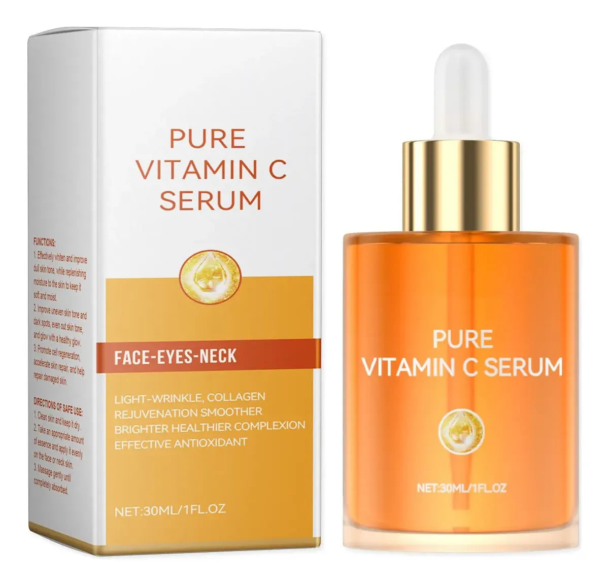 Sérum de Vitamina C Pura OUHOE (30ml) ROSTRO-OJOS-CUELLO 30ML. OUHOE