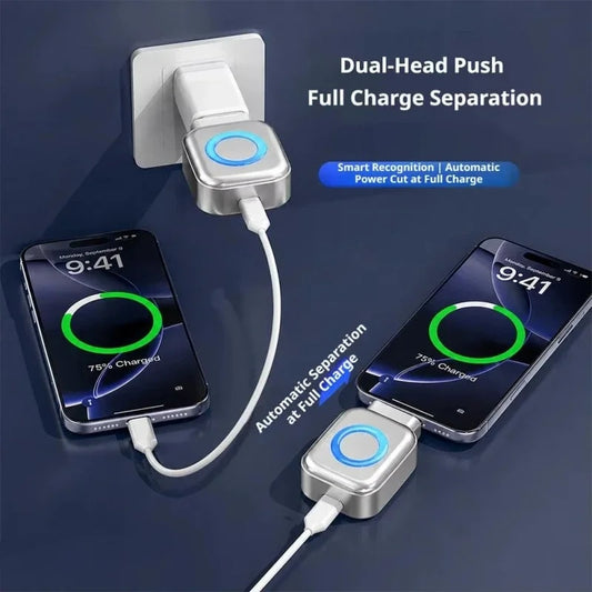 Separador de Carga USB Tipo C Auto-Eject X01 con Corte Automático de Carga