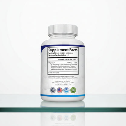 Toplux Magnesium Complex 8 Essential Magnesium Supplement 1000mg