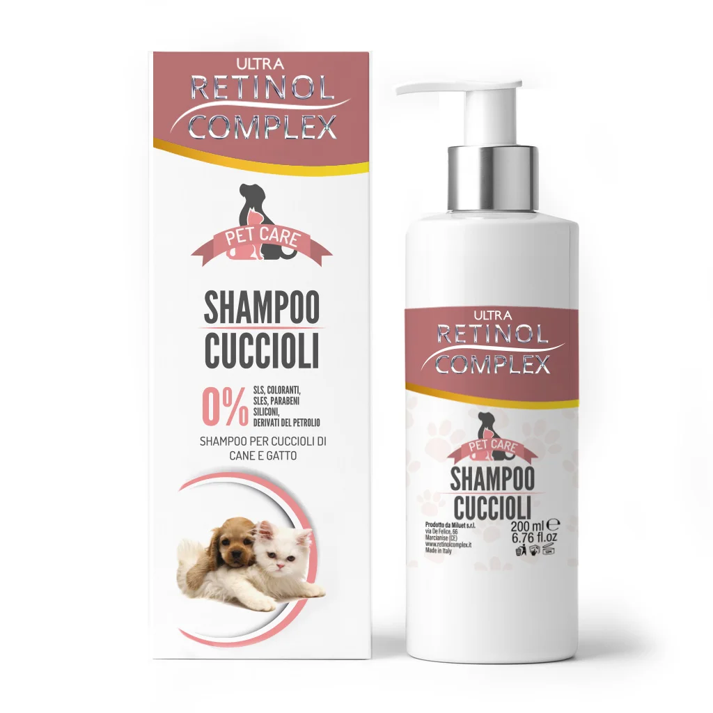 CHAMPÚ PARA CACHORROS 200ML – RETINOL COMPLEX