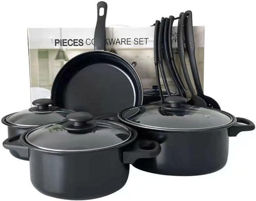 Conjunto Completo de Utensílios de Cozinha de Silicone Antiaderente