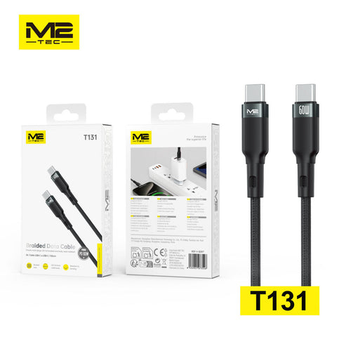 Cable Usb-c A Usb-c, 60w, 1m, M2tec