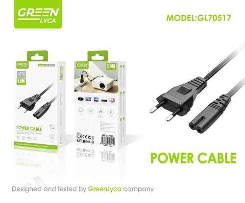 Cable de Alimentación a C7 1,5 m Green Lyca GL70517