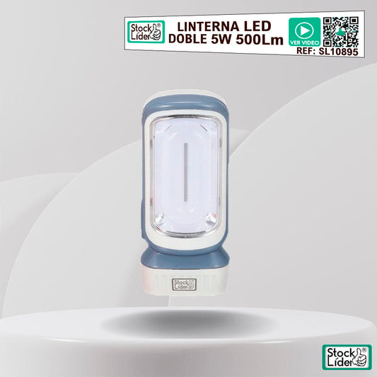 Linterna led doble 5w 500lm