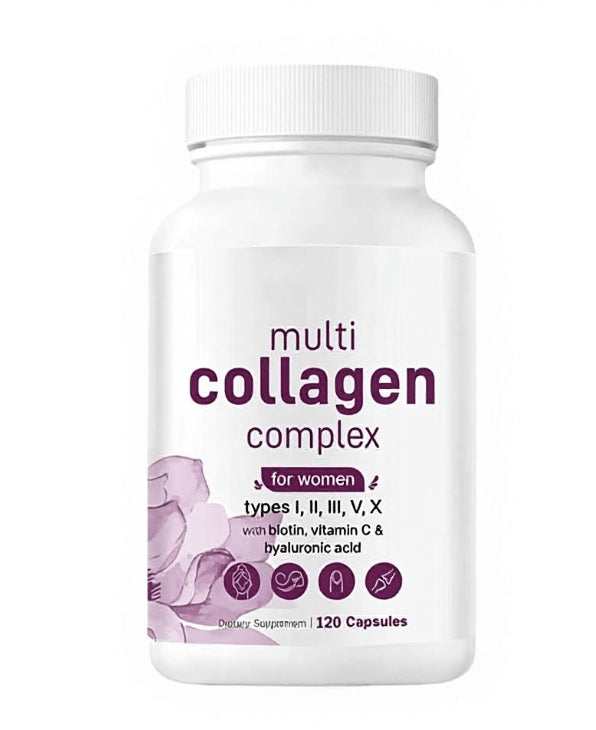 Cápsulas de Colágeno con Vitamina C – Cuidado Diario para Piel, Cabello y Uñas