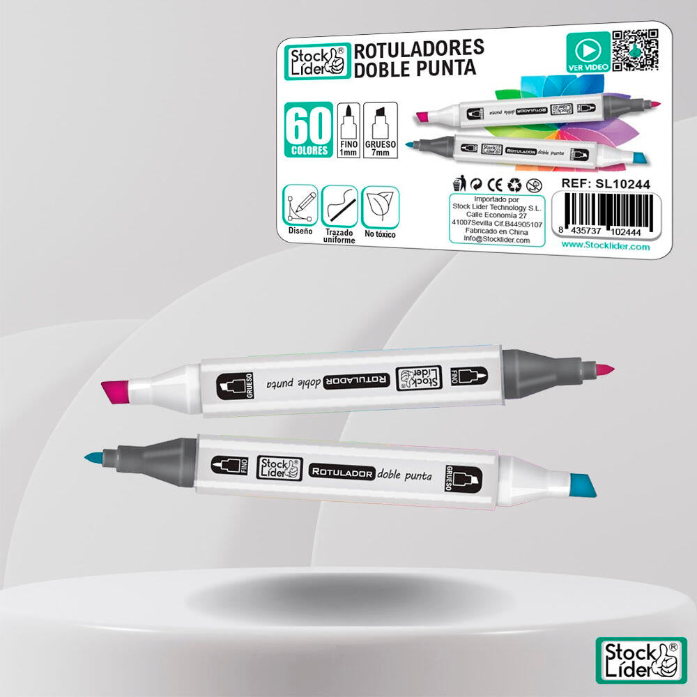 Rotulador marcador doble 60