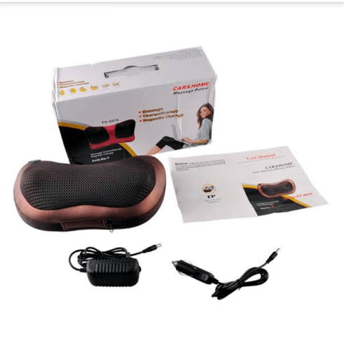 Almohada Masajeadora Eléctrica – Alivio Instantáneo en Cuello, Espalda y Hombros