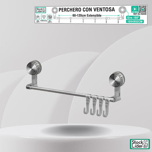 Perchero con ventosa