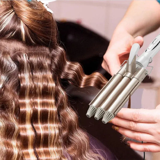 Modelador de Cabelo Triplo Efeito – Ondas, Volume e Estilo Profissional em Casa