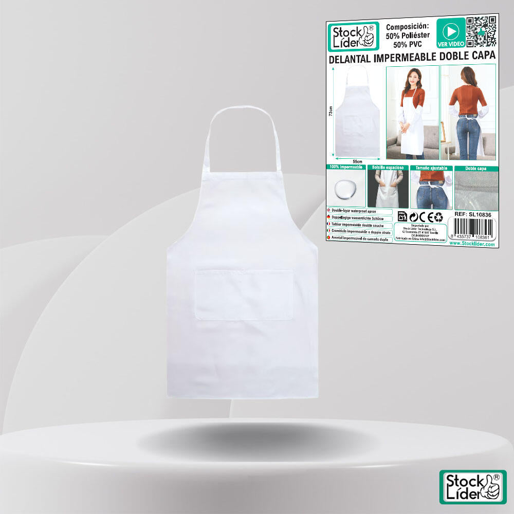 DELANTAL IMPERMEABLE DOBLE CAPA
