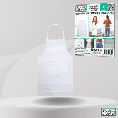 DELANTAL IMPERMEABLE DOBLE CAPA
