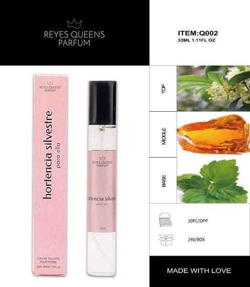 Perfume Eau de Toilette Hortencia Silvestre pour Femme 33ml – Naturaleza y Elegancia en tu Piel