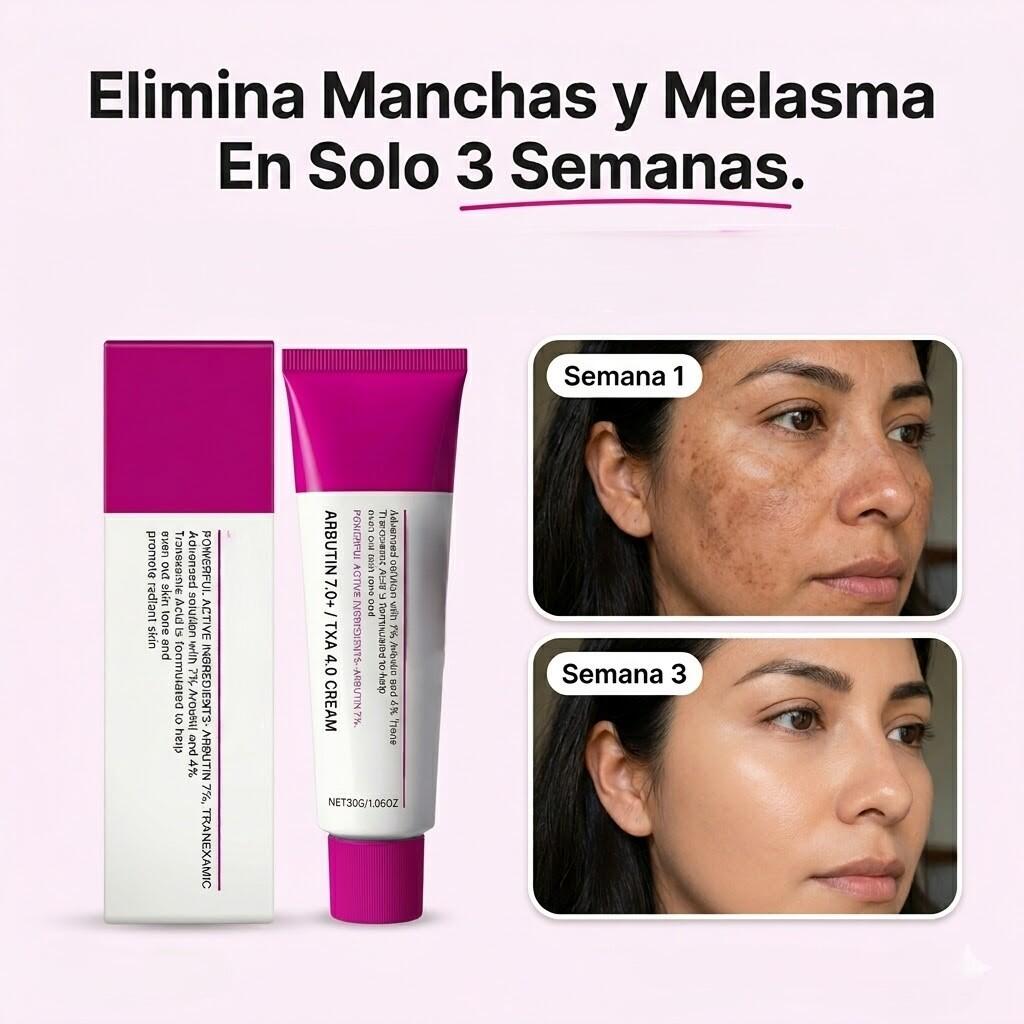 Crema Facial Iluminadora 50ML Arbutina 7% + Ácido Tranexámico 4%