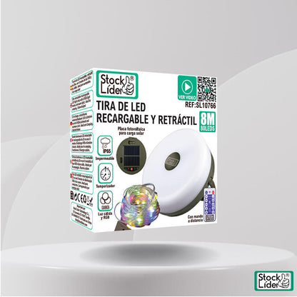 Tira de LED recargable y retráctil