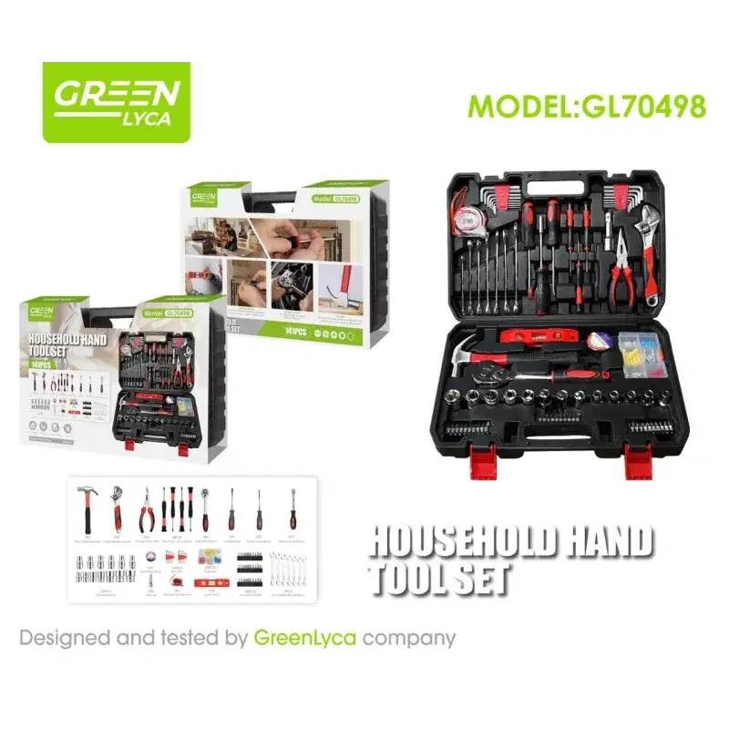 Juego de herramientas de mano Green Lyca GL70498
