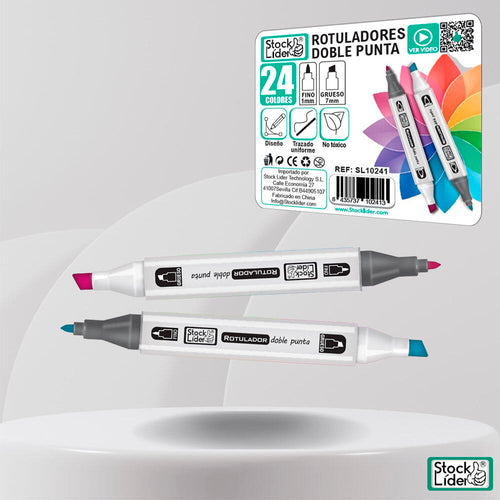 Rotulador marcador doble 24