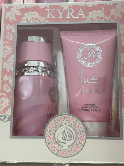 Set Perfume KYRA Sweet Mujer + Loción Corporal – Dulzura, Elegancia y Alta Fijación