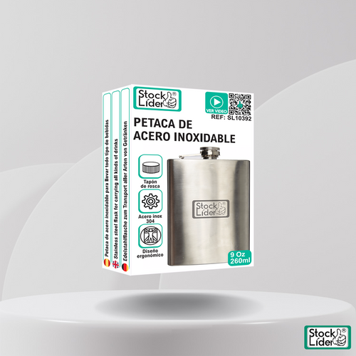 Petaca de acero inoxidable