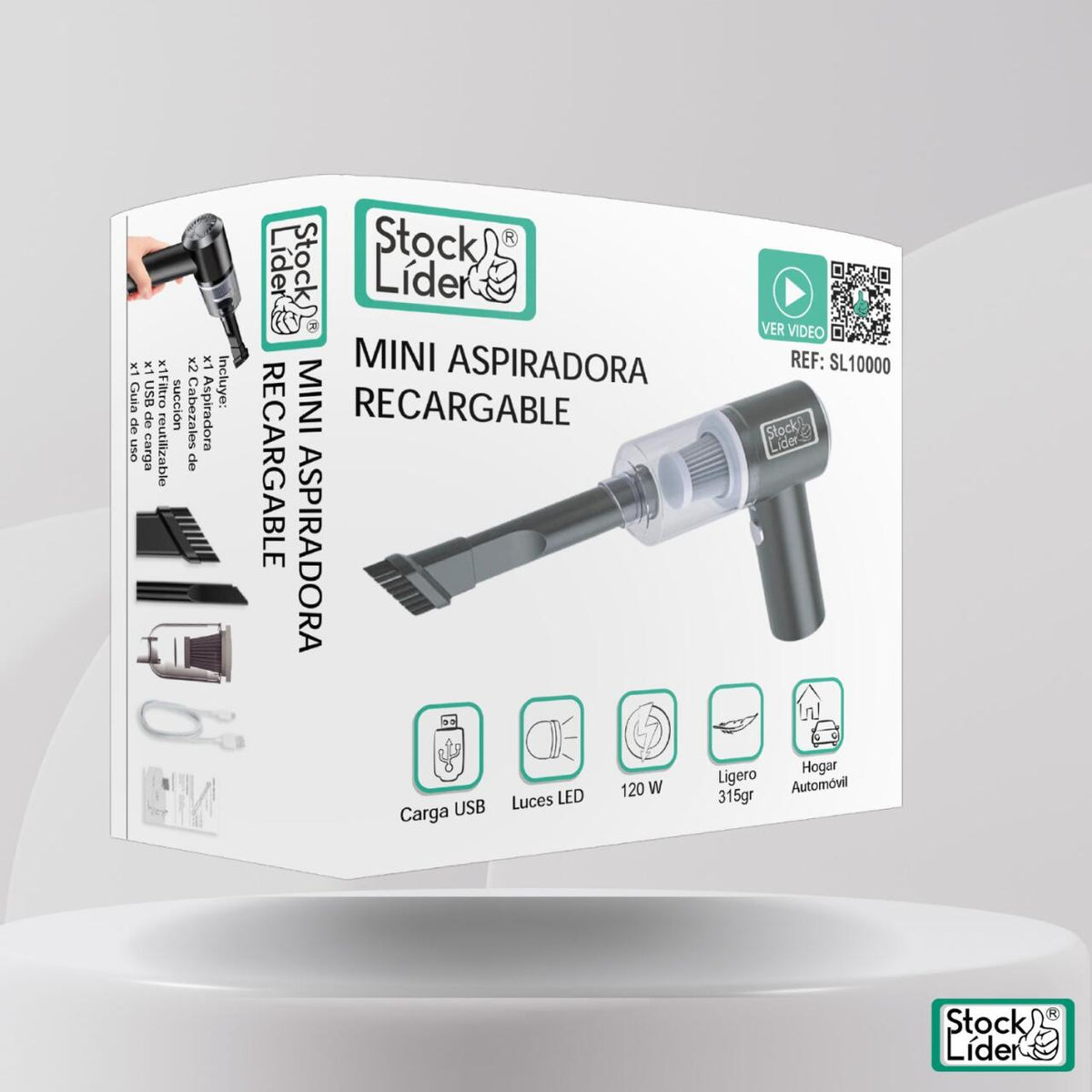 Mini aspiradora recargable
