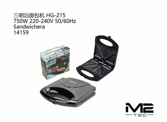 Sandwichera 750W 220V 50-60Hz – Potencia Compacta para Desayunos Perfectos