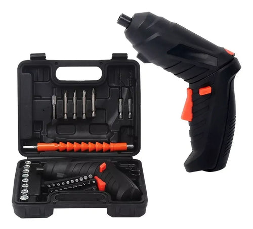 Destornillador Inalámbrico 4.8V con 47 Piezas – Herramienta Versátil para Todo Tipo de Trabajos
