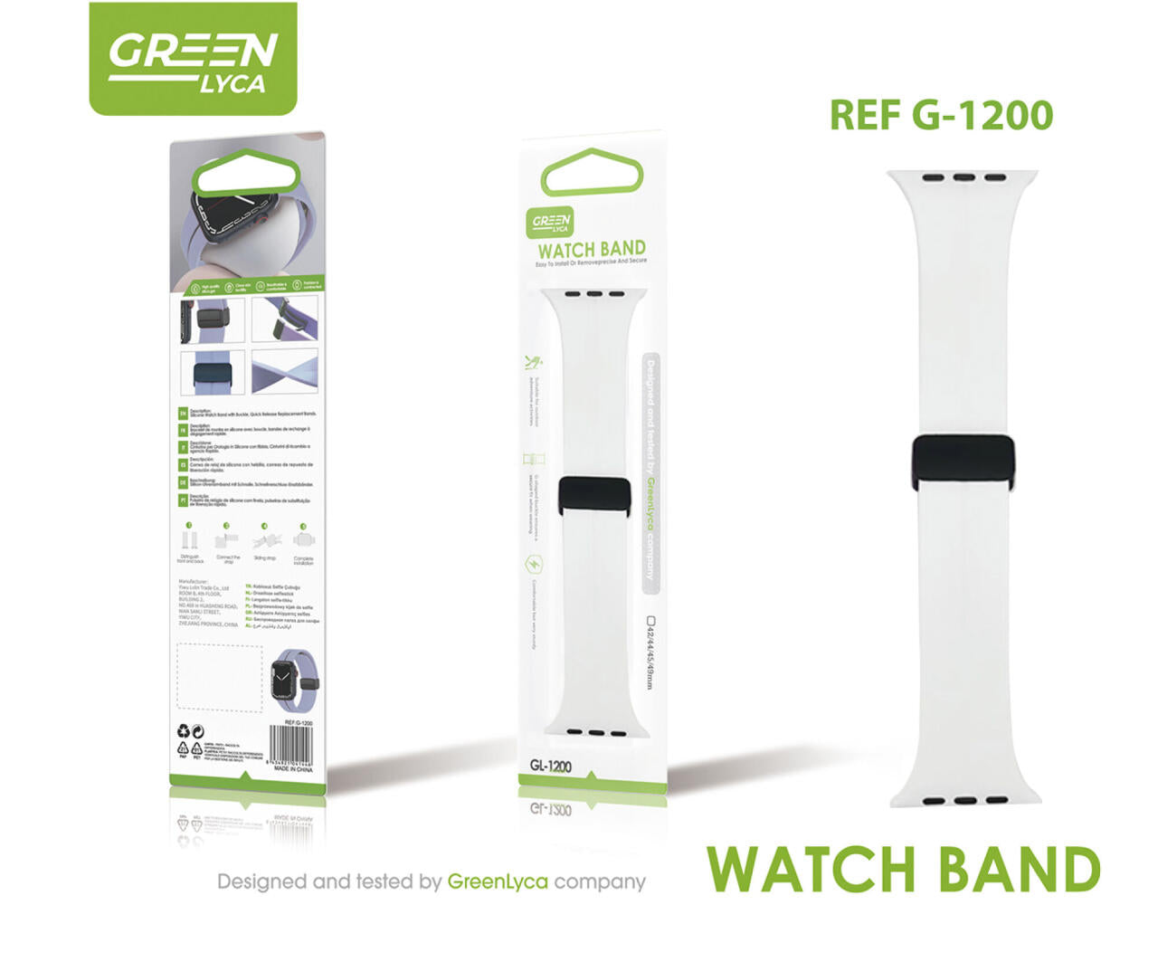 Banda para Smartwatch Color Blanco Moderna y Cómoda
